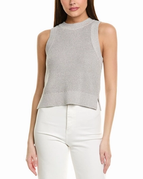 525 America Demi Crewneck Tank Tops Womens - ruffle blouses