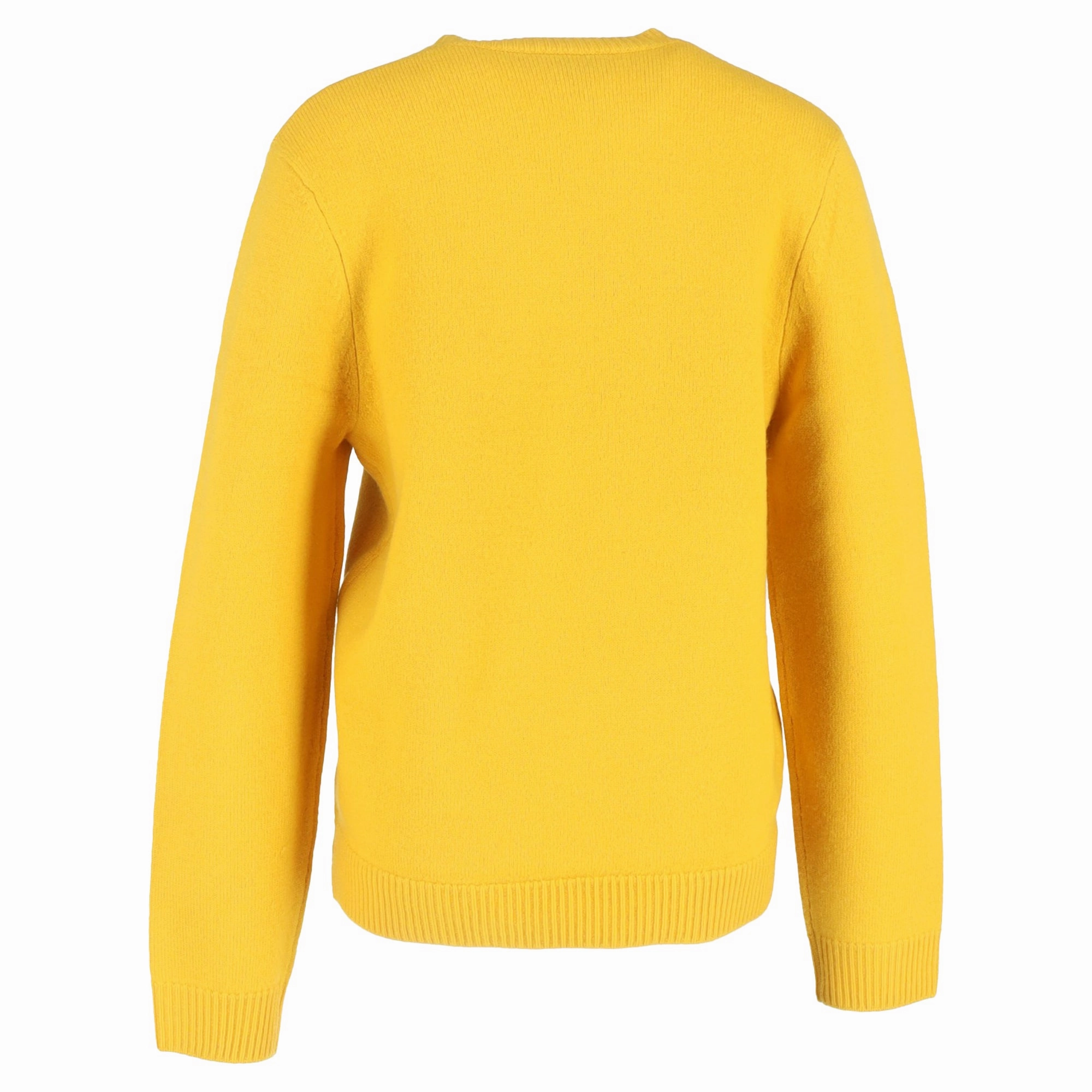 A.P.C. Logo Knitted Sweater in Yellow Wool