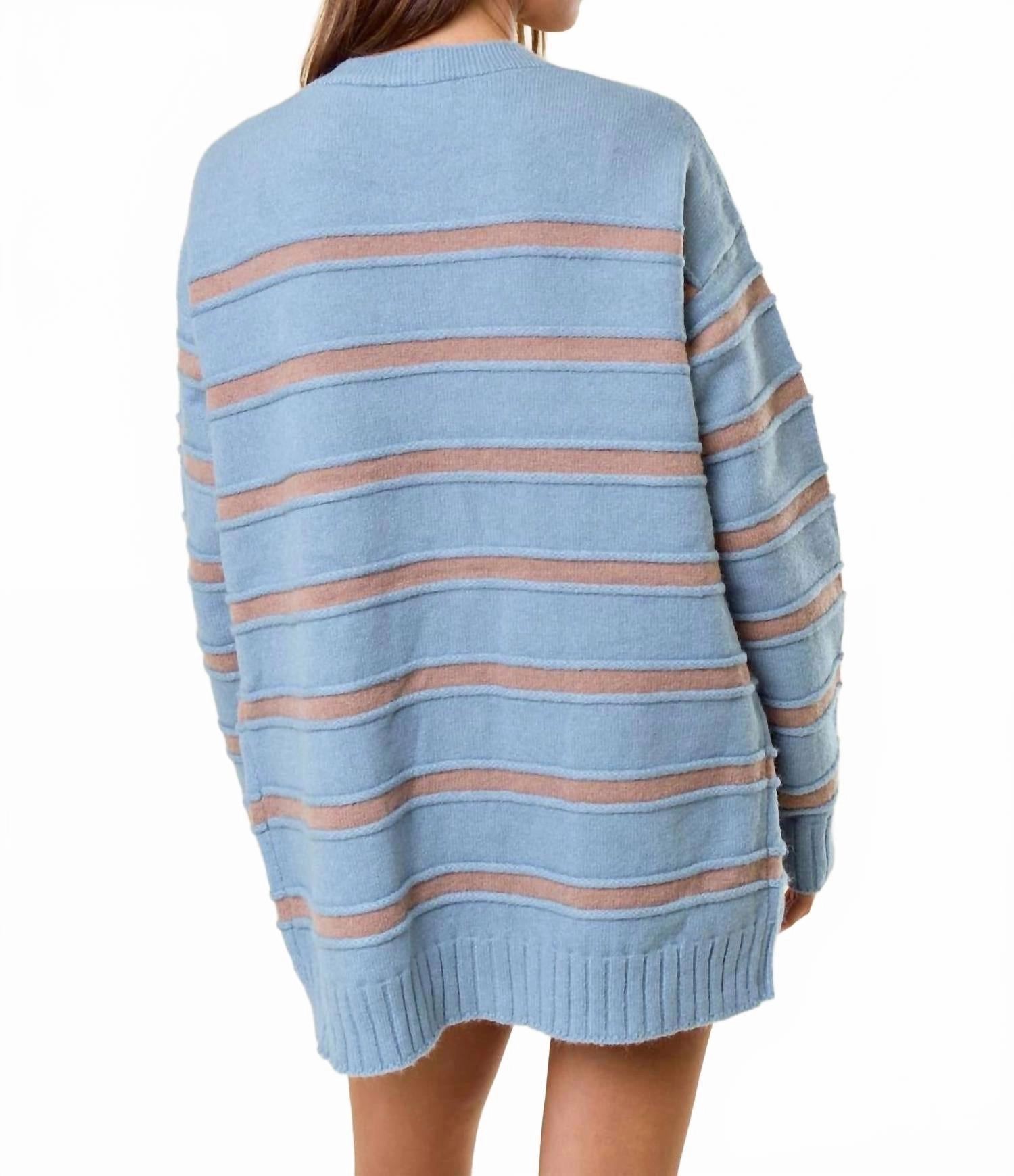 Aaliyah Cardigan In Dusty Blue