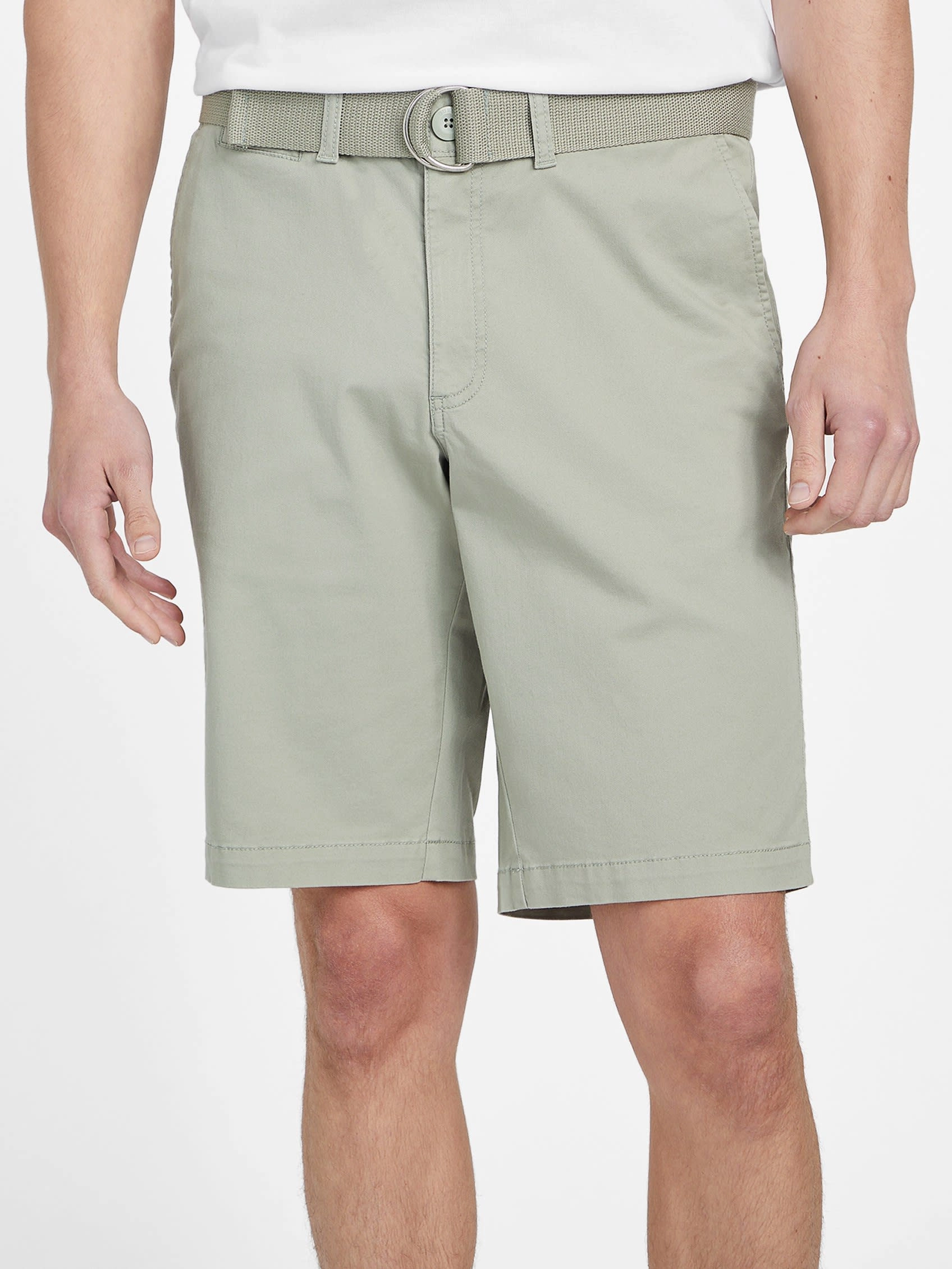 Abel Stretch Flat-Front Shorts
