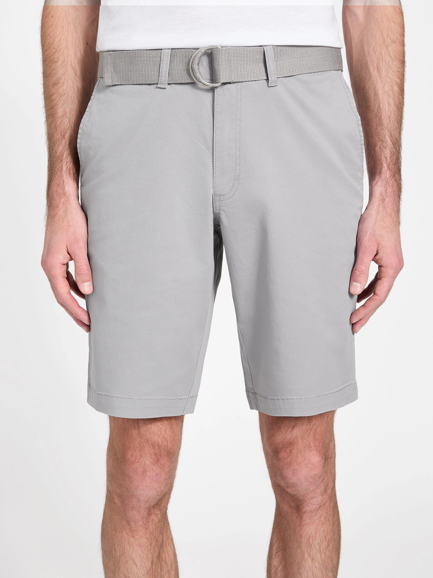 Abel Stretch Flat-Front Shorts