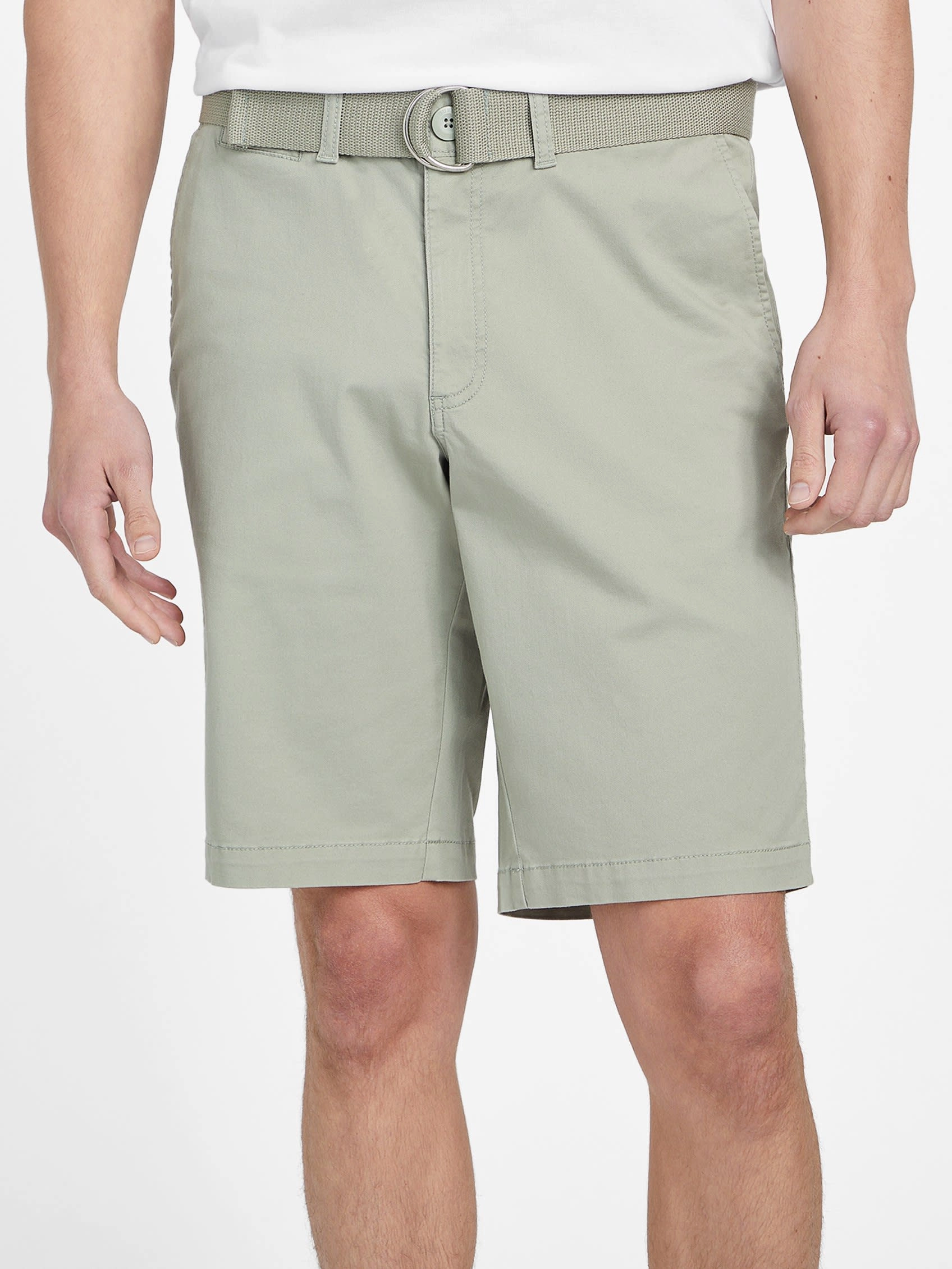 Abel Stretch Flat-Front Shorts