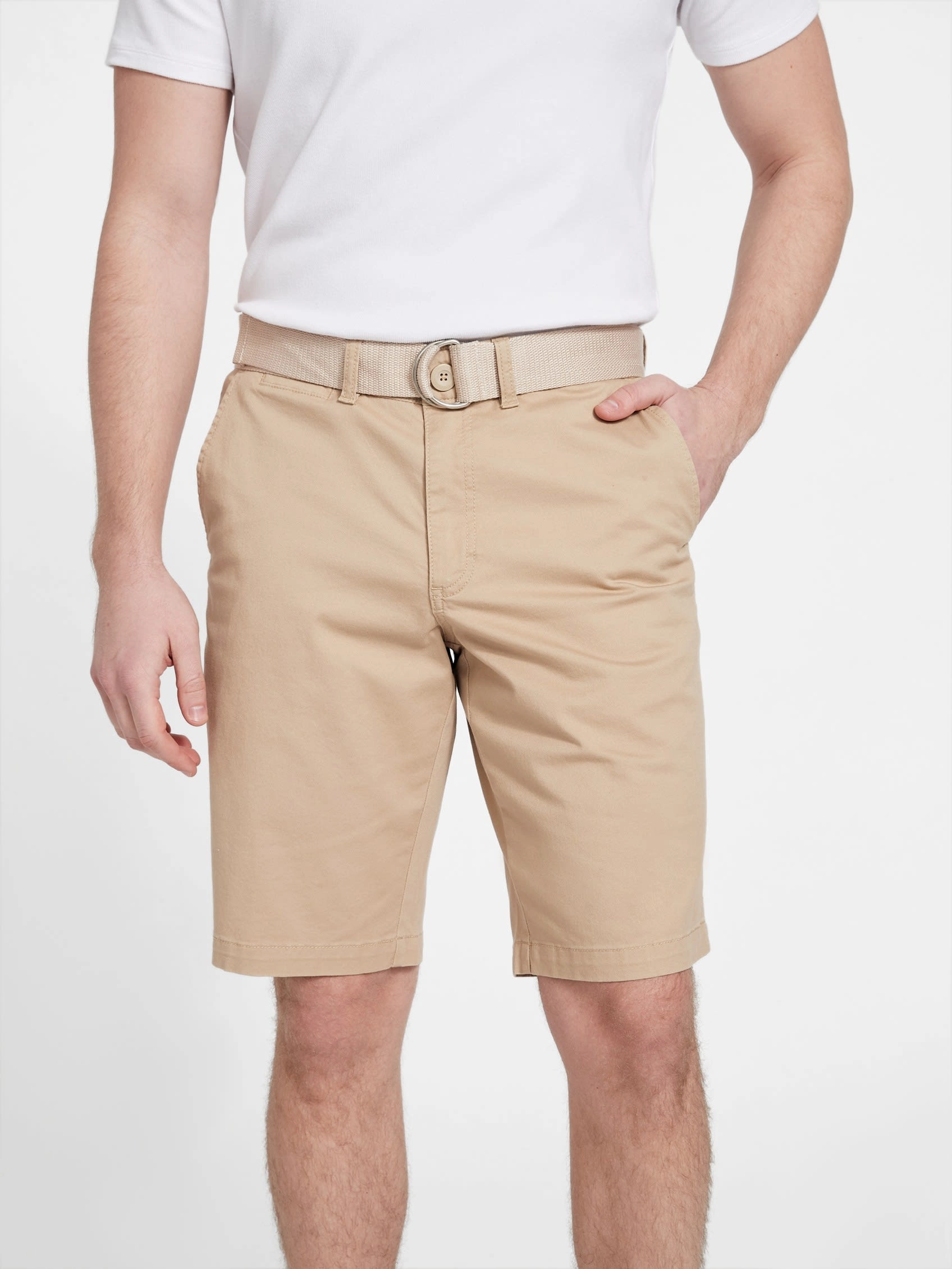 Abel Stretch Flat-Front Shorts