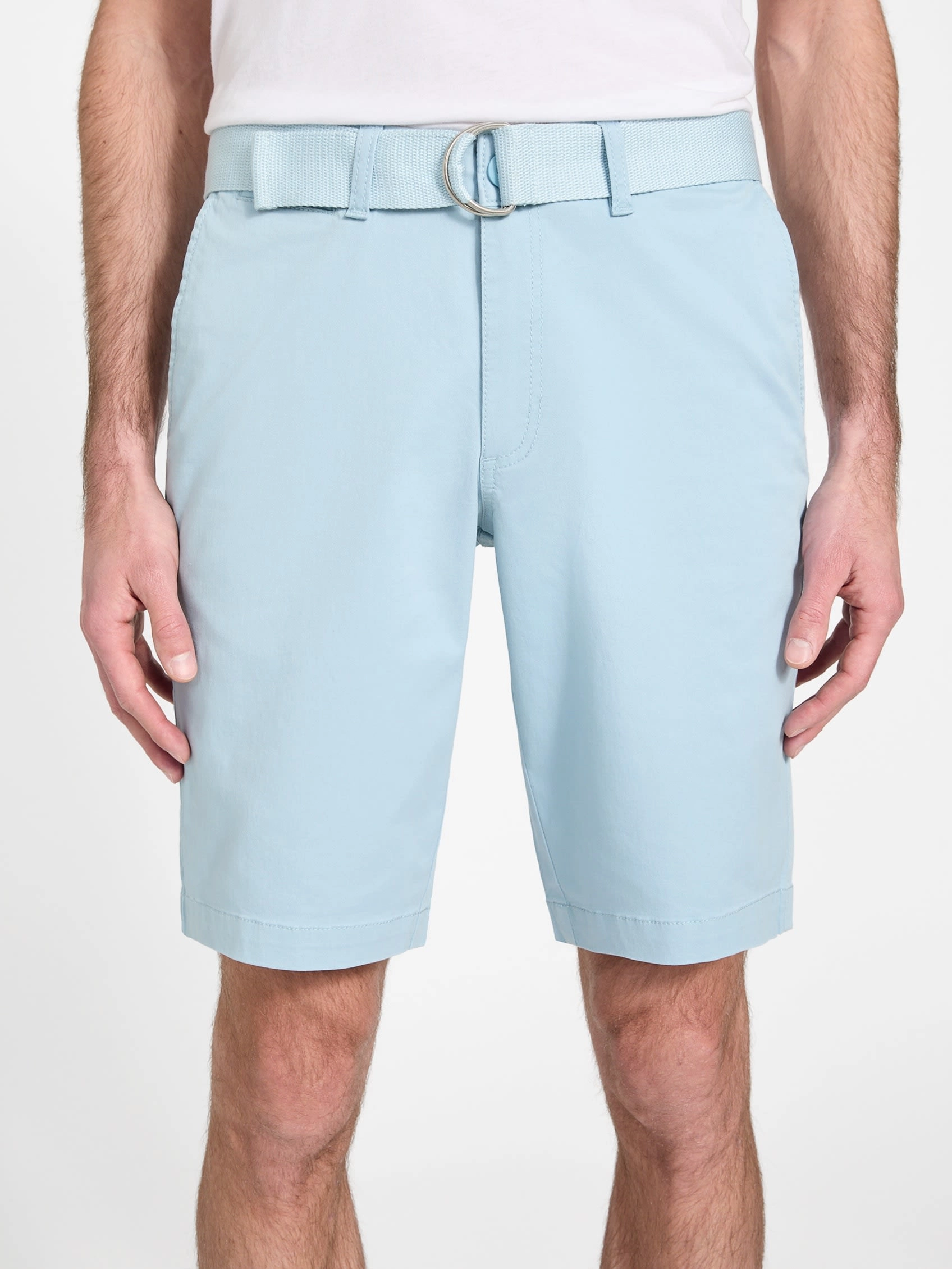 Abel Stretch Flat-Front Shorts