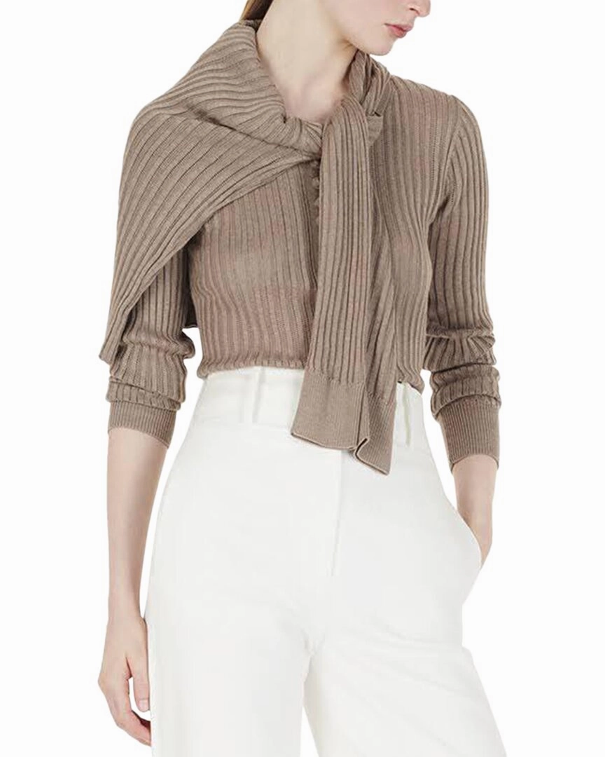 Adam Lippes Parker Silk & Cashmere-Blend Top Tops Womens - halter tops sale