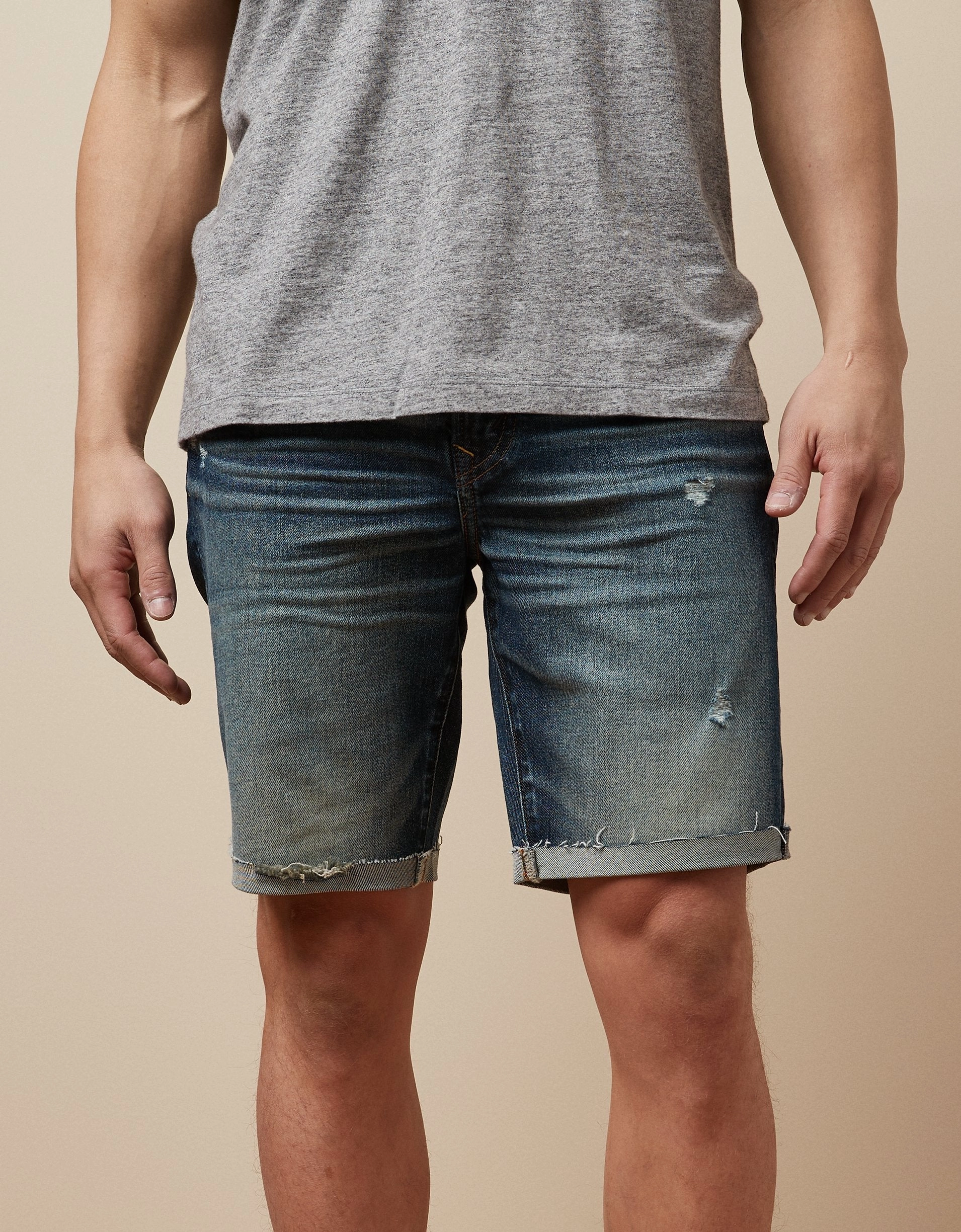 AE AirFlex  Ultrasoft 9" Patched Denim Short