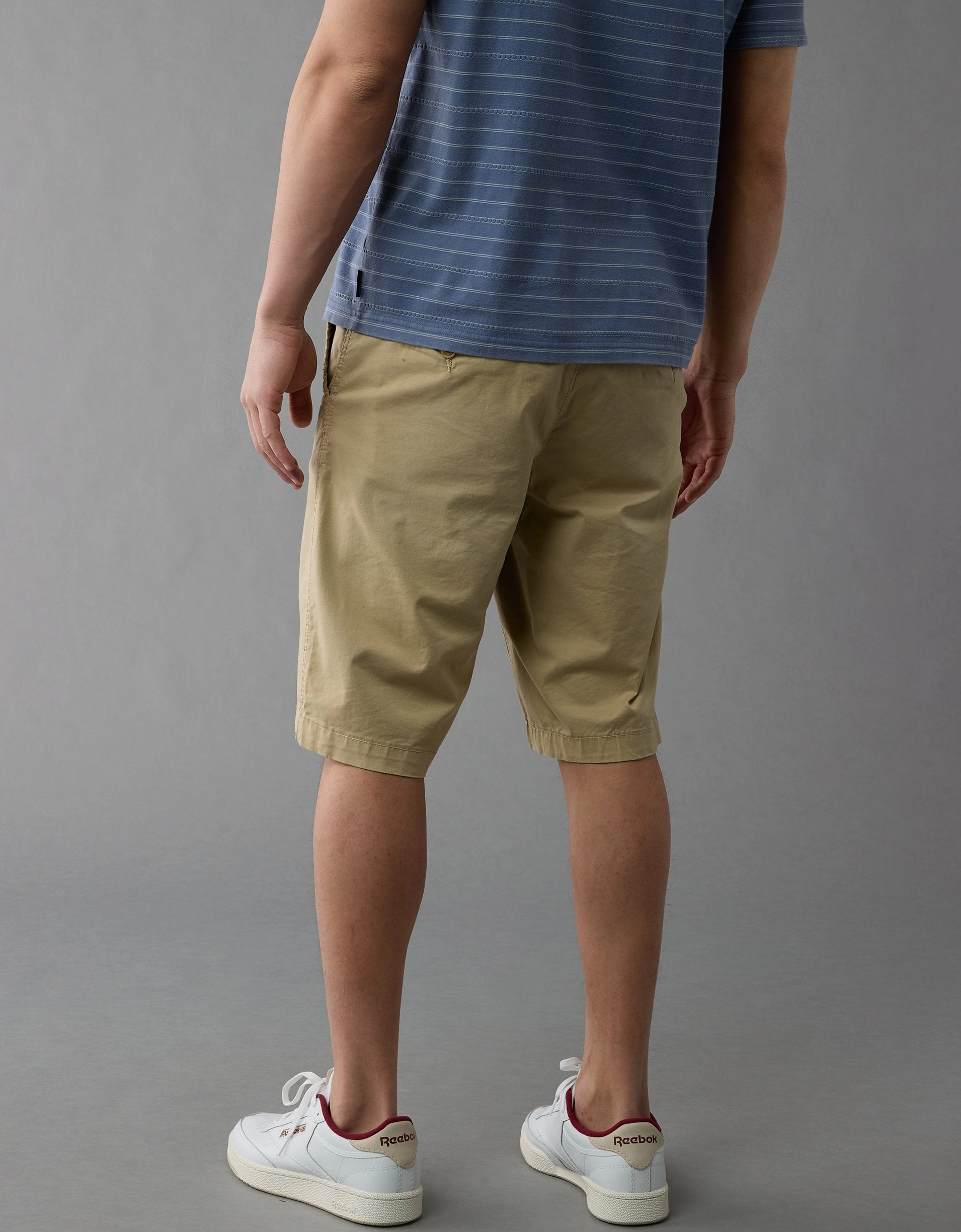 AE Flex 12" Longer Length Lived-In Khaki Short