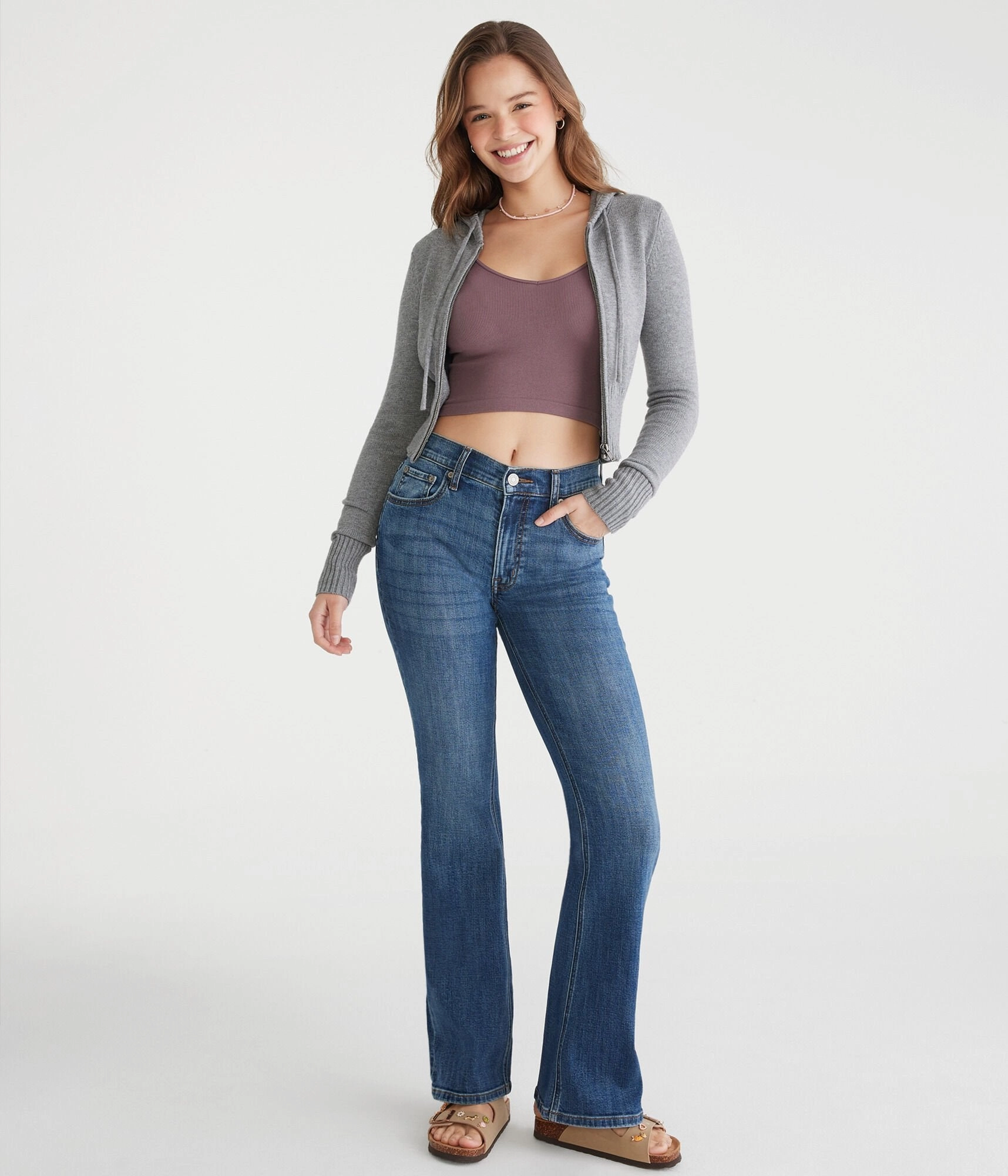 Aeropostale Flare High-Rise Jean