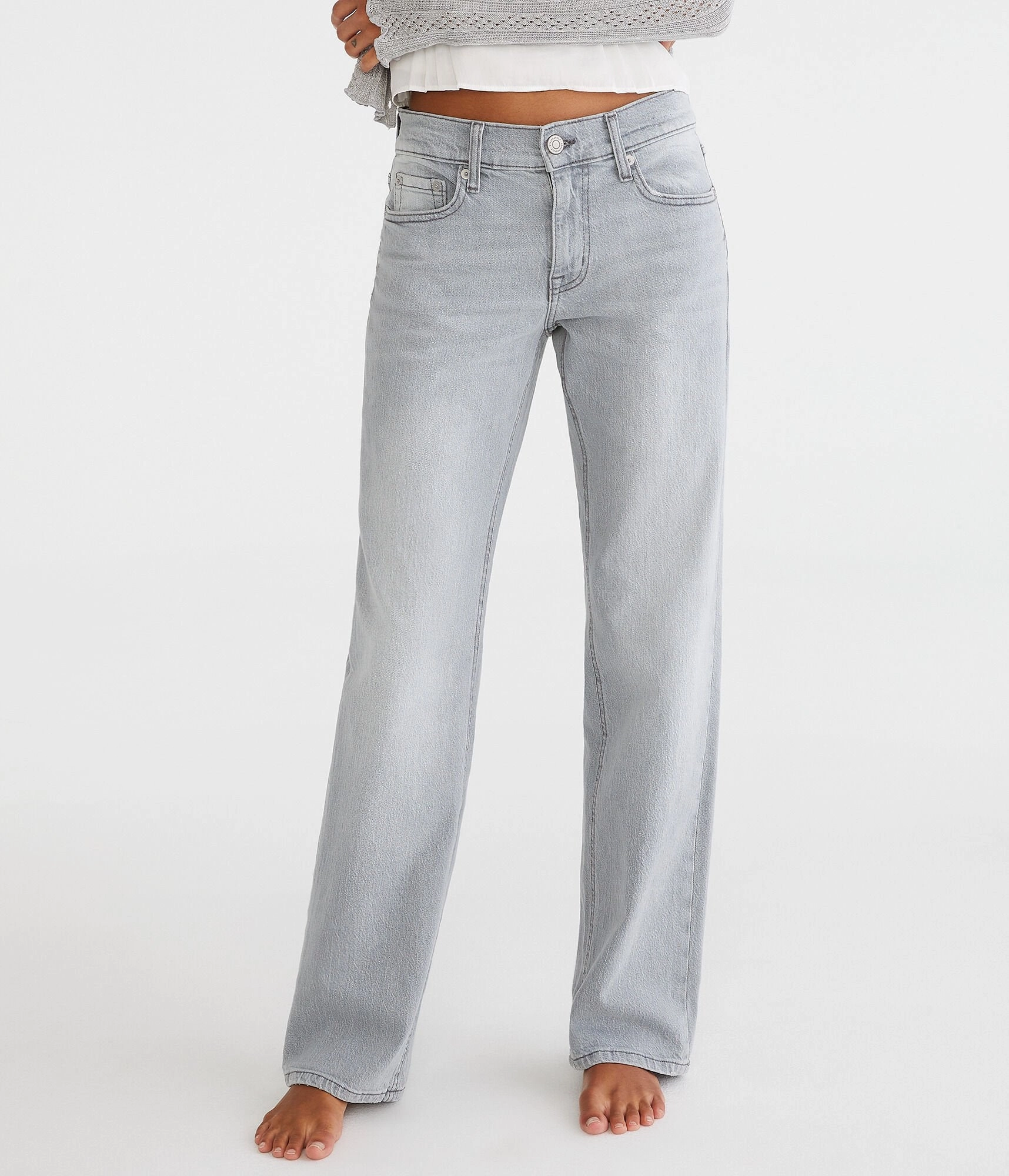 Aeropostale Low-Rise Baggy Jean womens linen pants discount