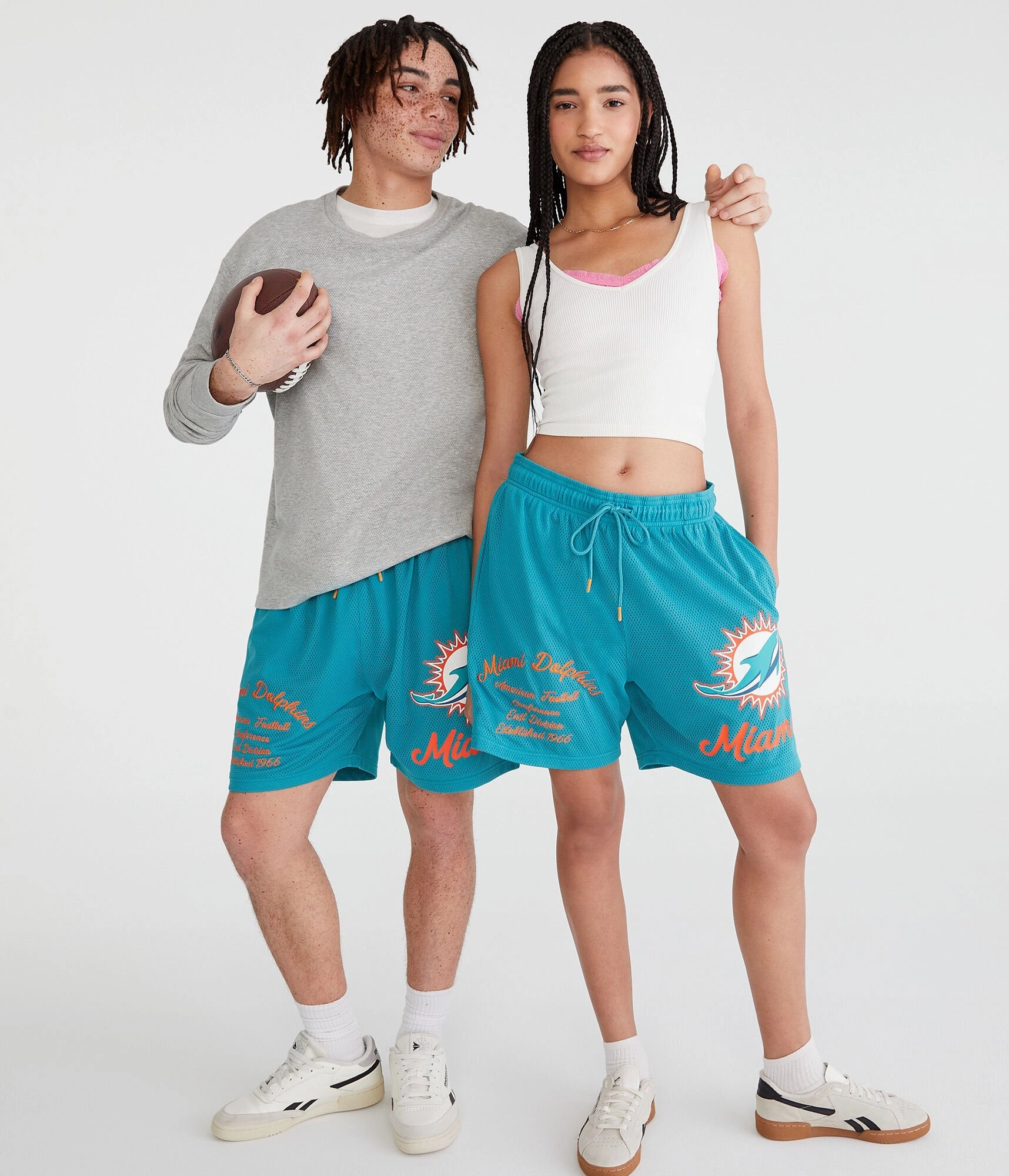 Aeropostale Miami Dolphins Mesh Shorts 6"