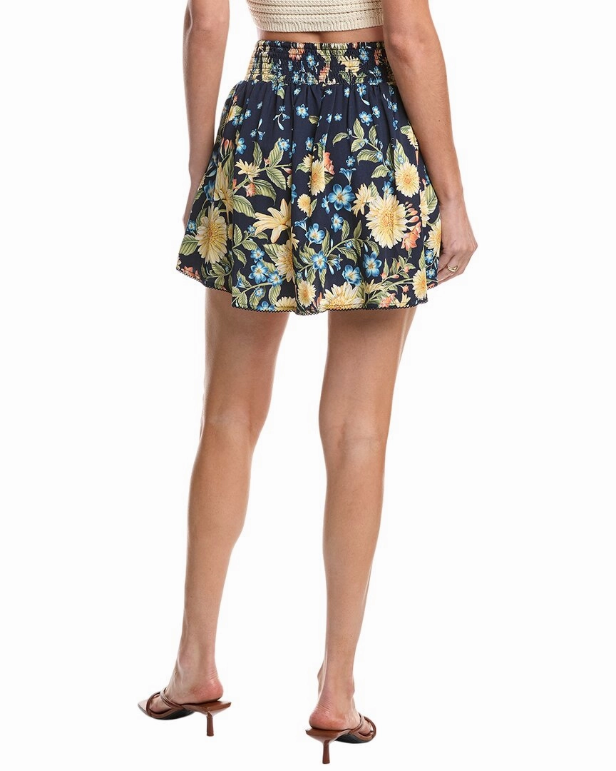 Agua Bendita Violet Jardim Mini Skirt