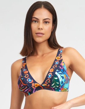Aida Plunge Bikini Top Swim Womens - beachwear discount