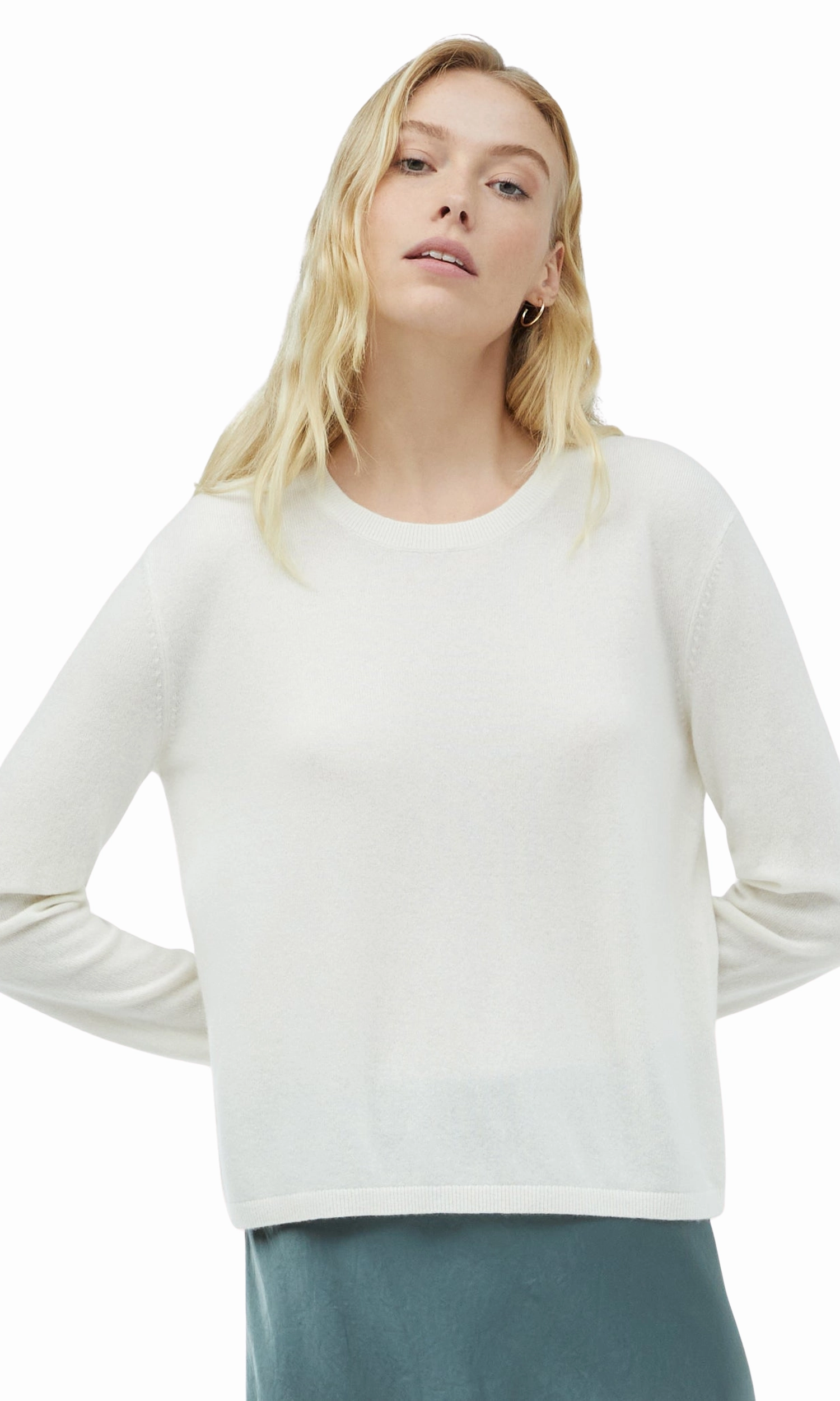 Airy Cashmere Crewneck Sweater