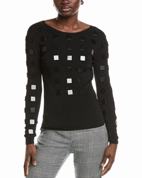 Akris Embellished Square Top Tops Womens - puff-sleeve tops
