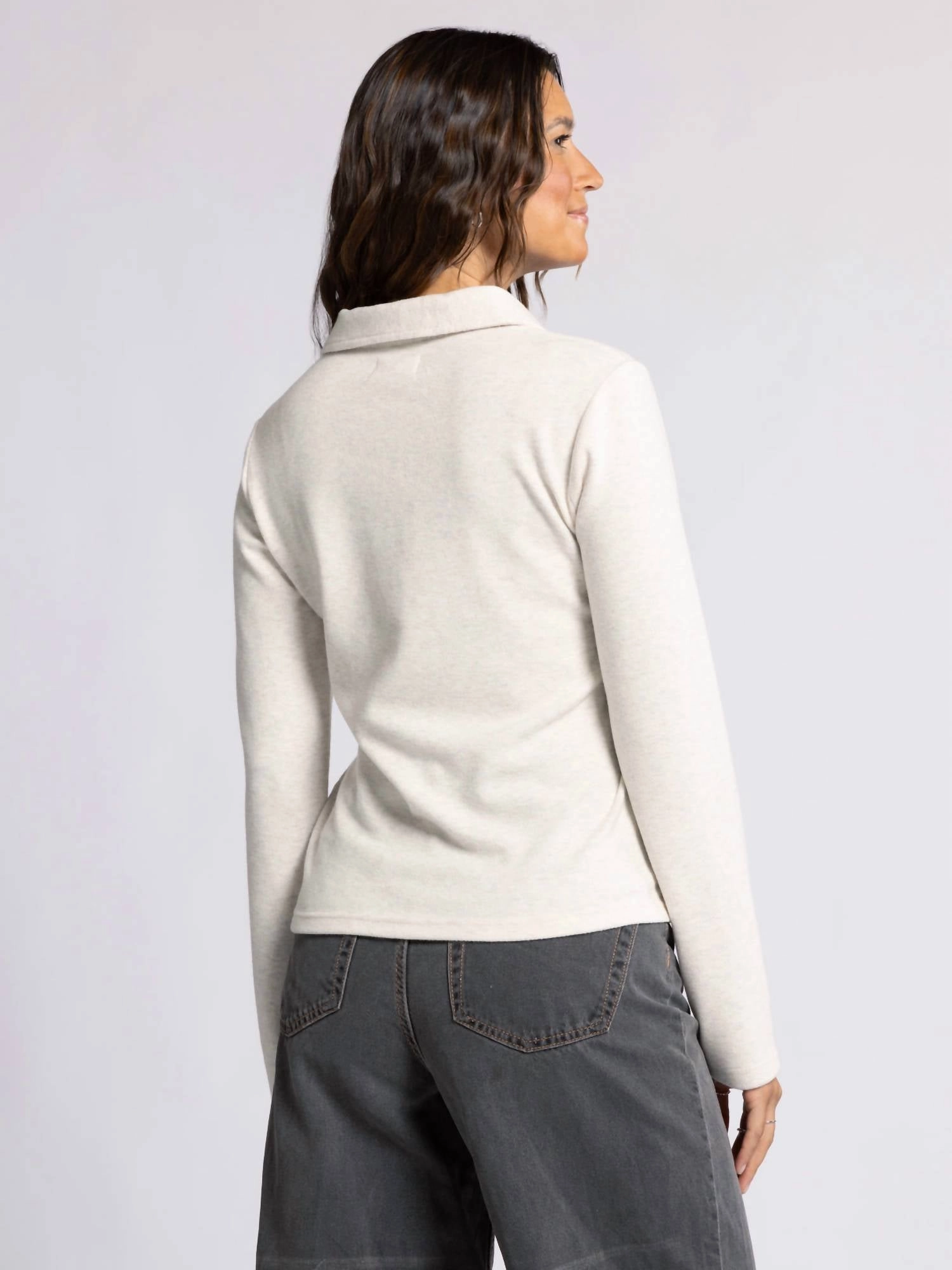 Alaine Top In Heather Oatmeal
