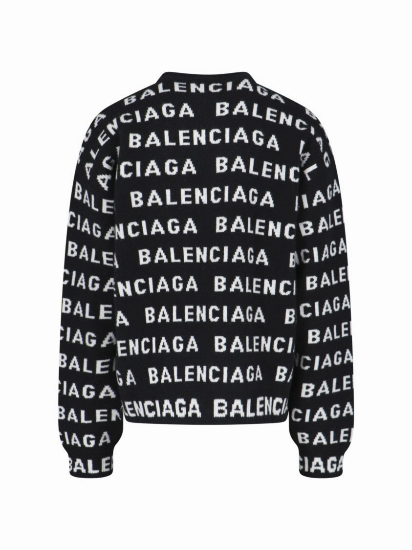 All-Over Logo Sweater ?C Black