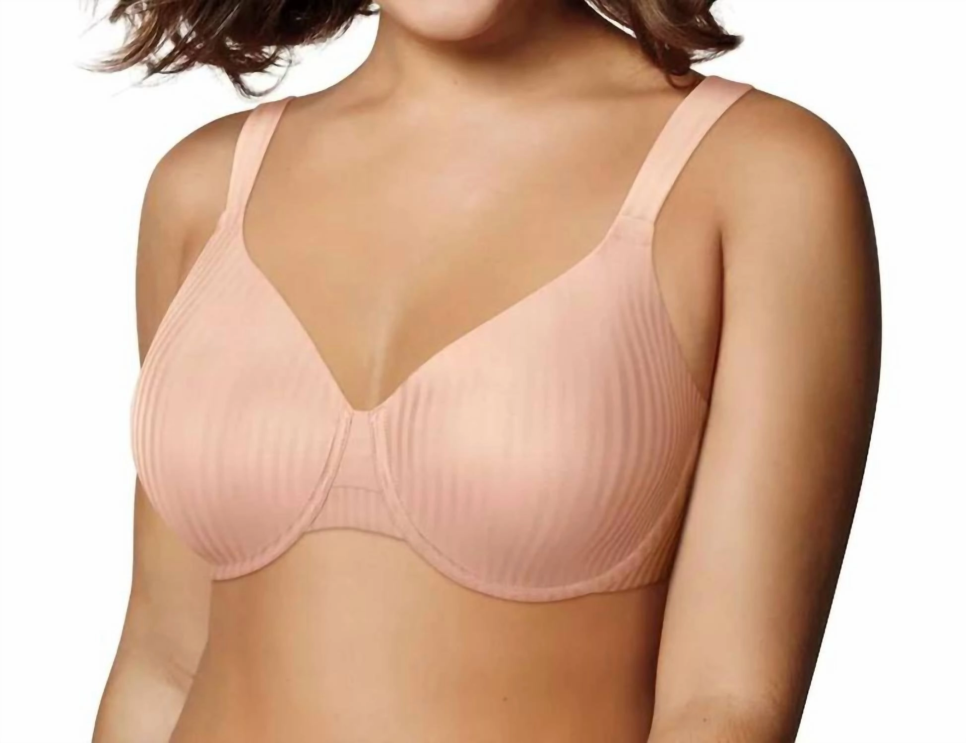 All Over Smoothing Seamless Full-Coverage Underwire T-Shirt Bra In Pink