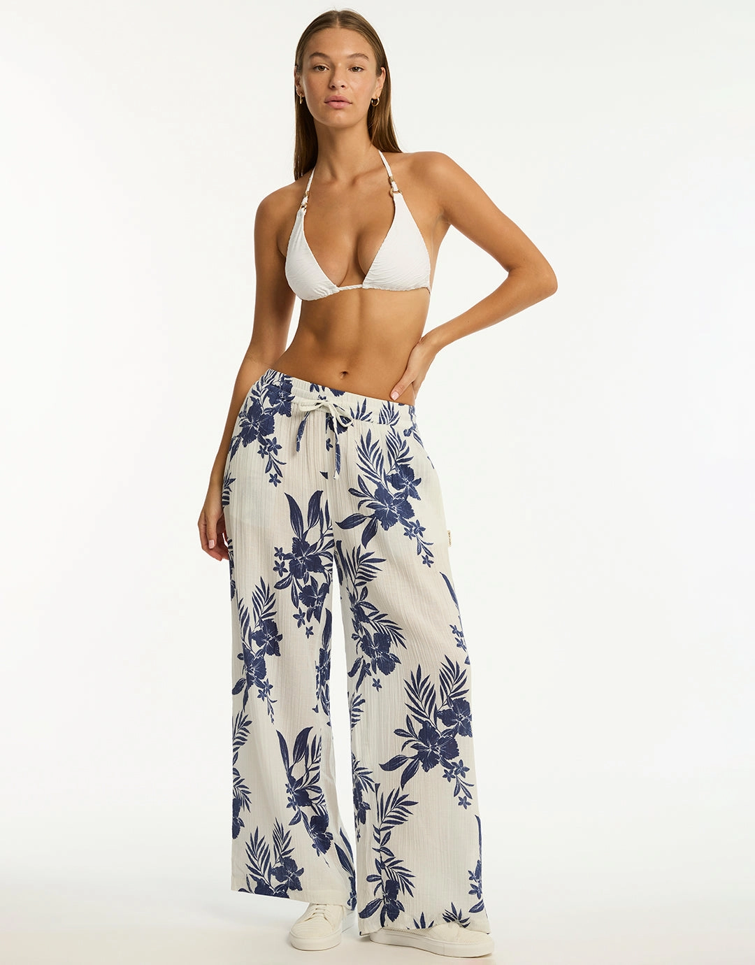 Aloha Beach Pants - White Swim Womens - bikinis clearance