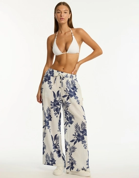 Aloha Beach Pants - White Swim Womens - bikinis clearance