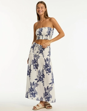 Aloha Beach Skirt - White Swim Womens - bikinis clearance
