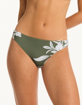 Aloha Regular Cheeky Bikini Pant - Khaki Swim Womens - beachwear discount