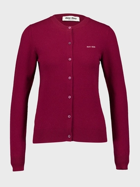 Amaranth Cashmere Knit Cardigan Knitwear Womens - women's knitwear cheap