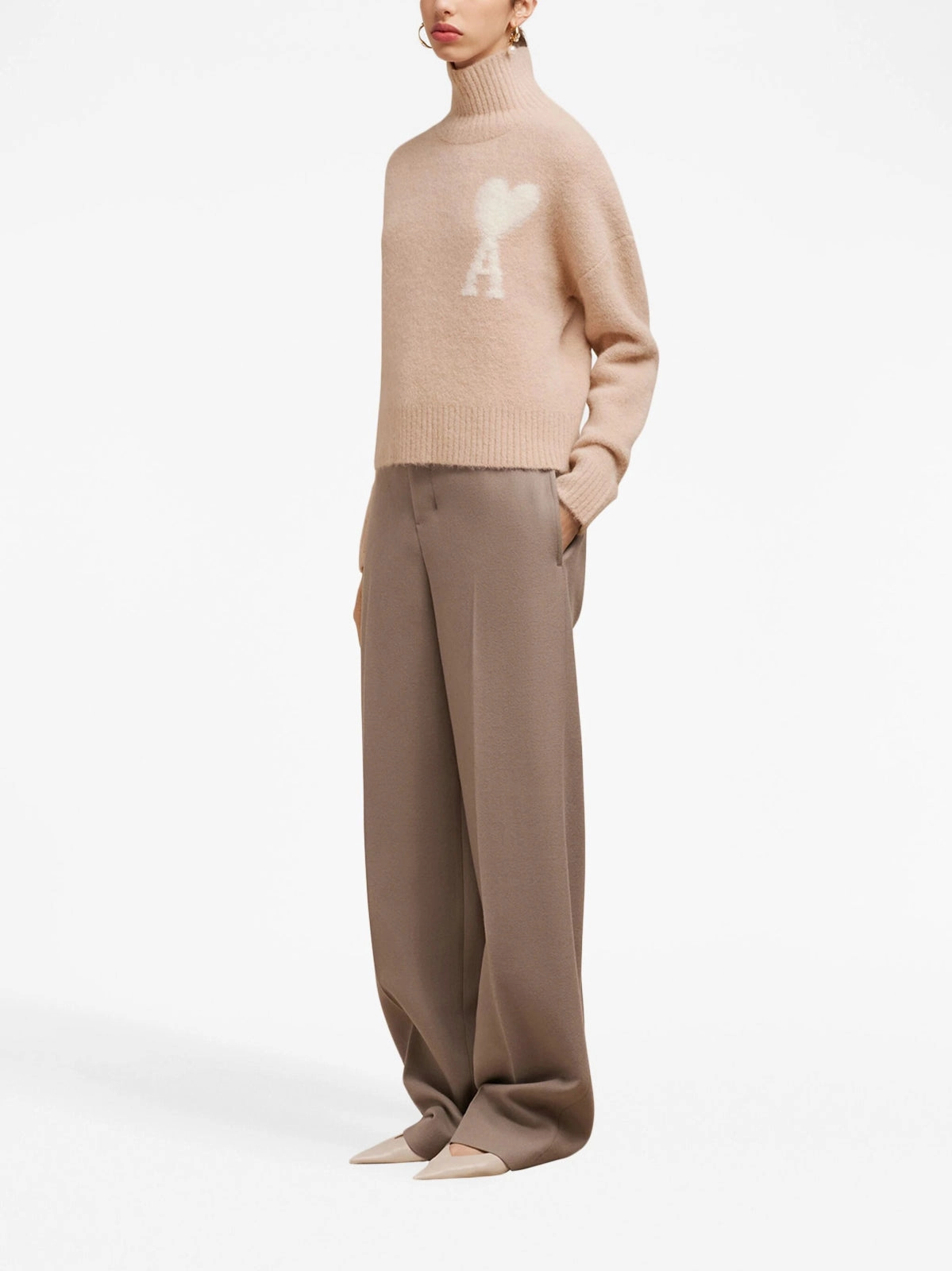 Ami de Coeur High Neck Alpaca Jumper