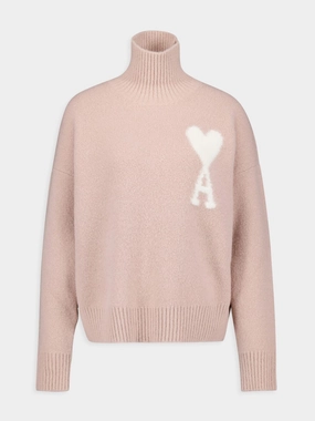 Ami de Coeur High Neck Alpaca Jumper Knitwear Womens - women's knitwear cheap