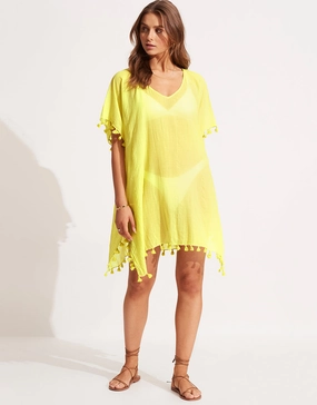Amnesia Kaftan - Celery Swim Womens - swimwear sale