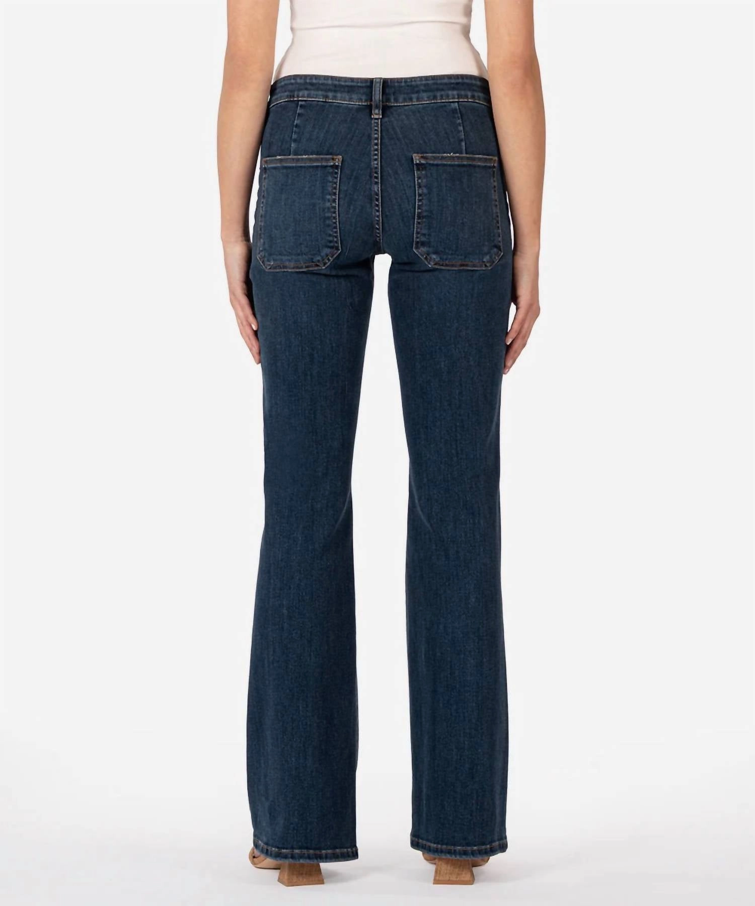Ana High Rise Flare Leg Jeans In Deductive