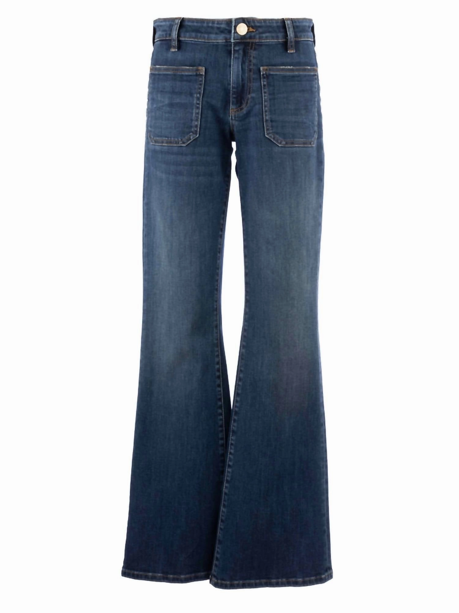 Ana High Rise Flare Leg Jeans In Deductive