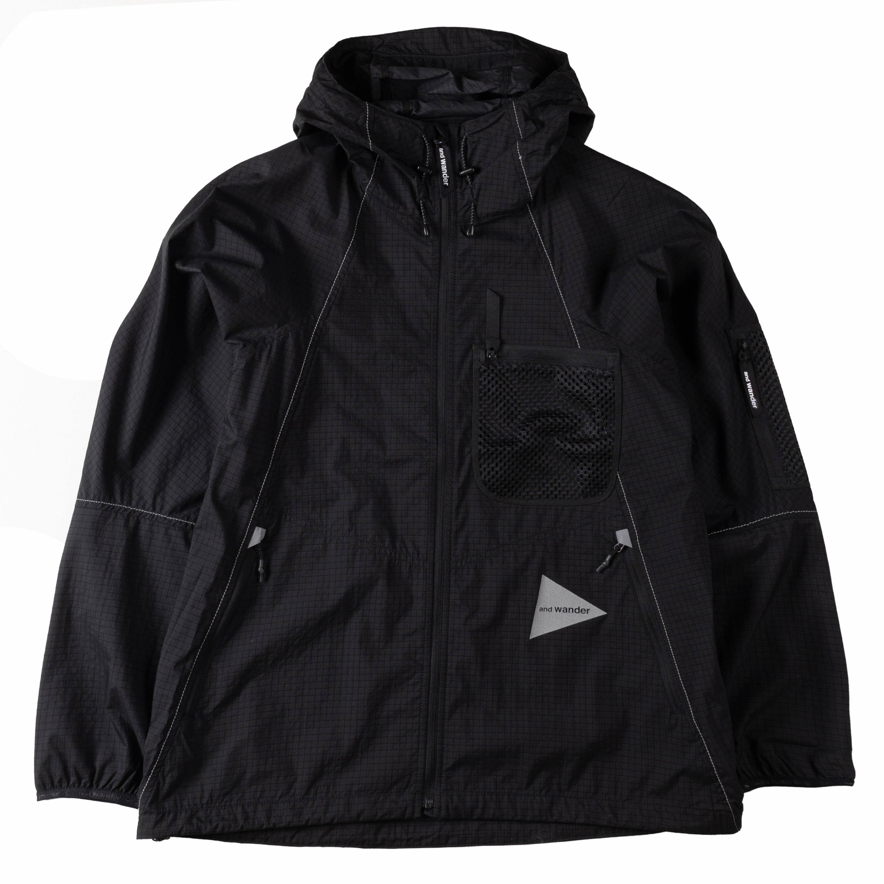 And Wander Breath Rip Hoodie Black mens long sleeves cheap