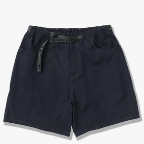 And Wander High Count Cloth Short Pants Navy mens shorts outlet store