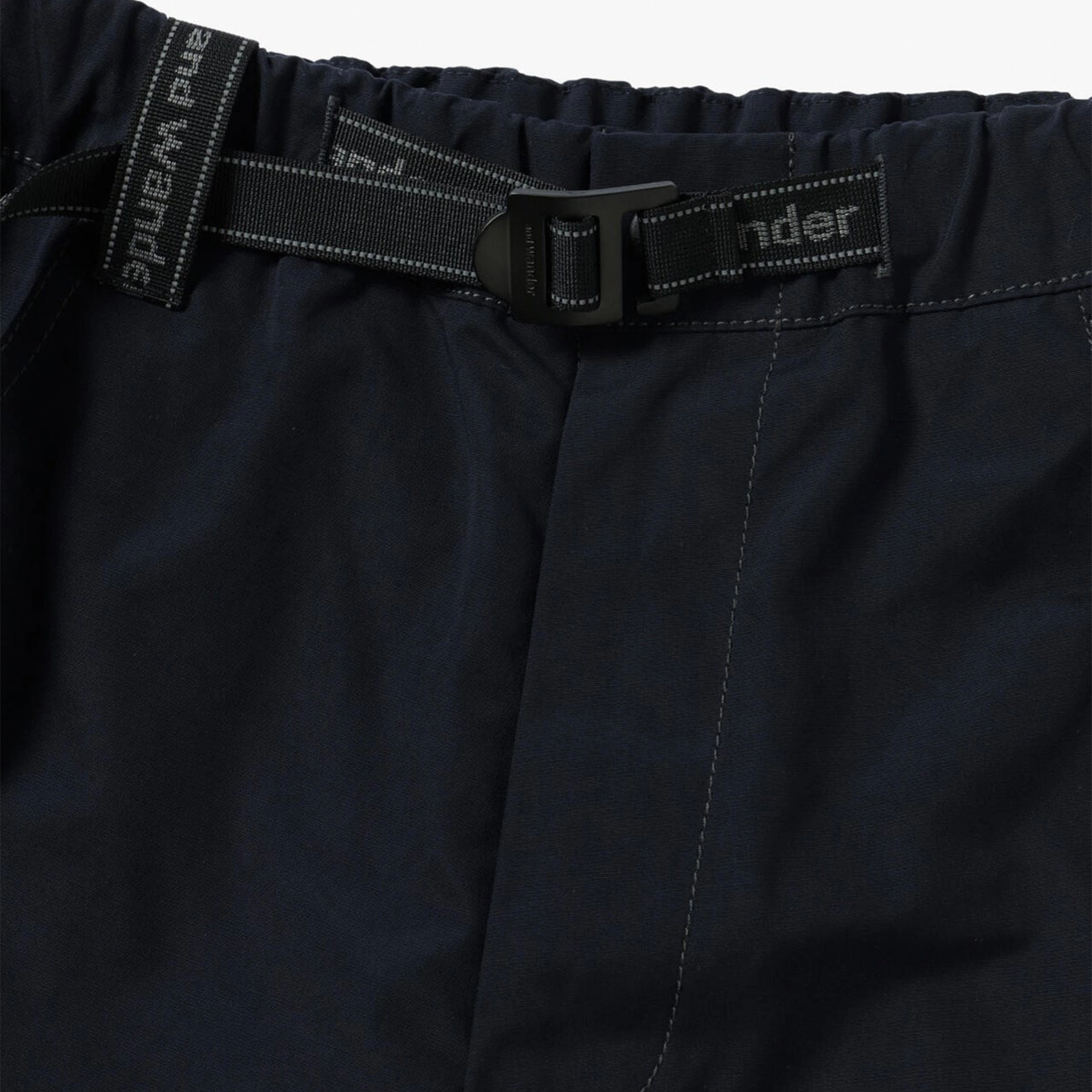 And Wander High Count Cloth Short Pants Navy