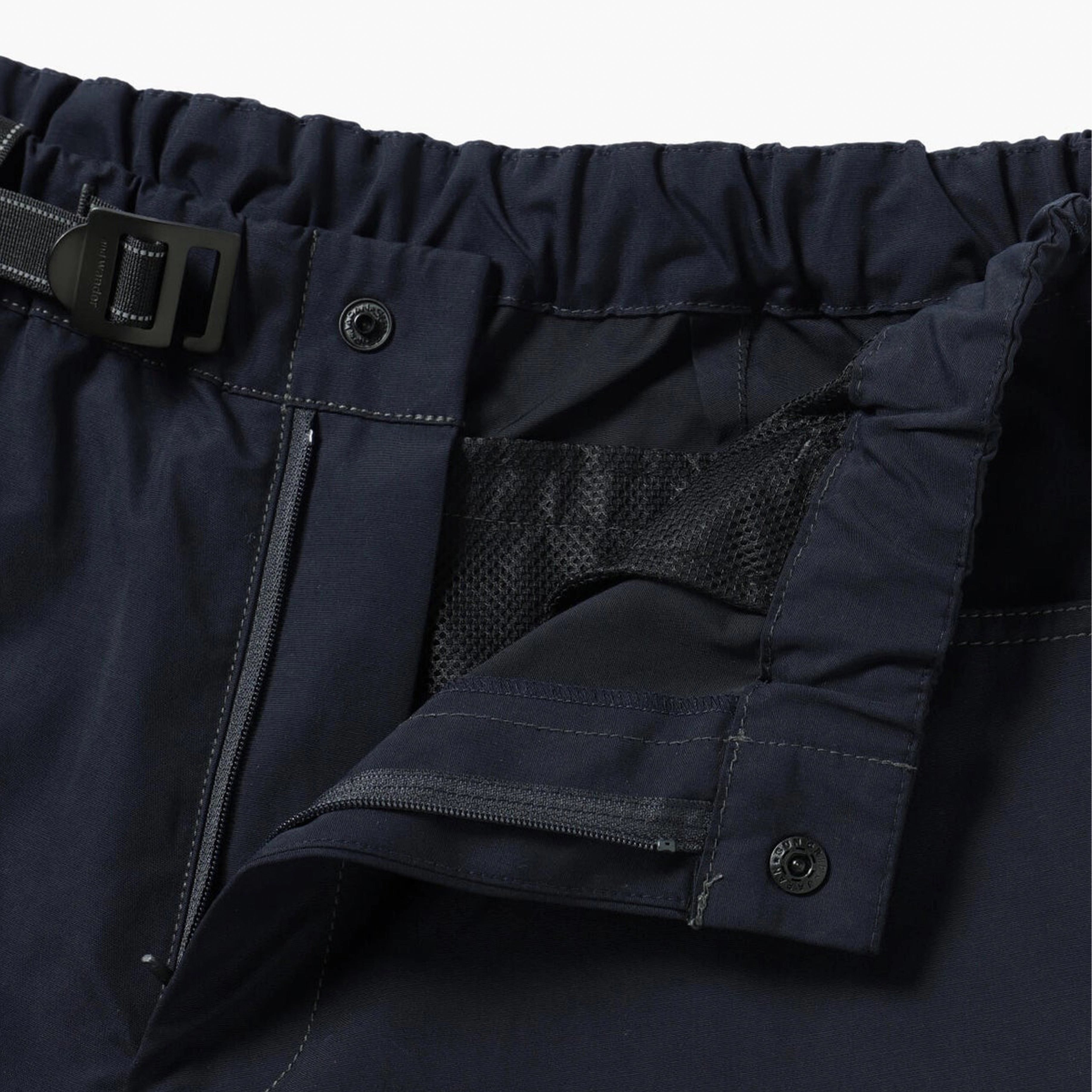 And Wander High Count Cloth Short Pants Navy
