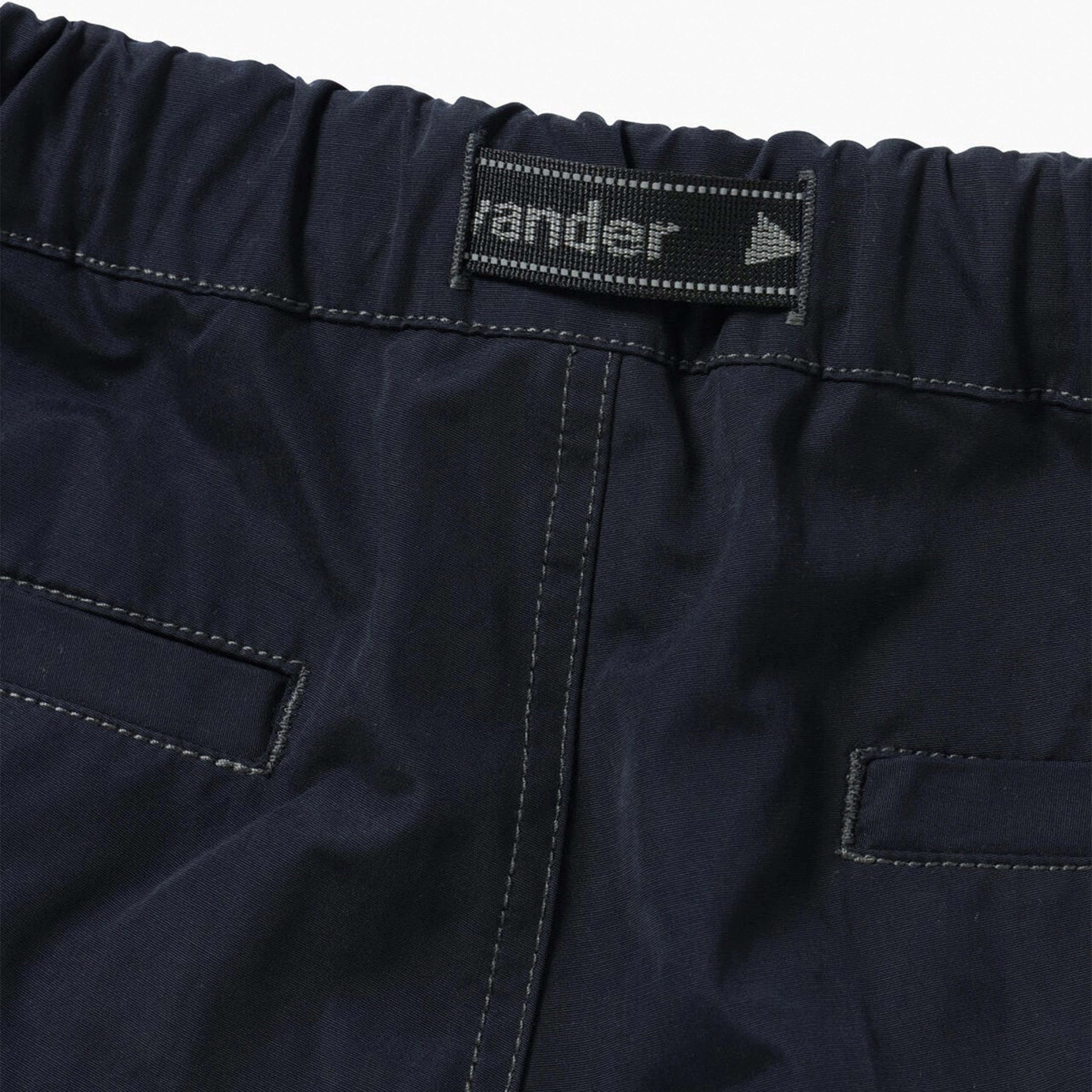 And Wander High Count Cloth Short Pants Navy