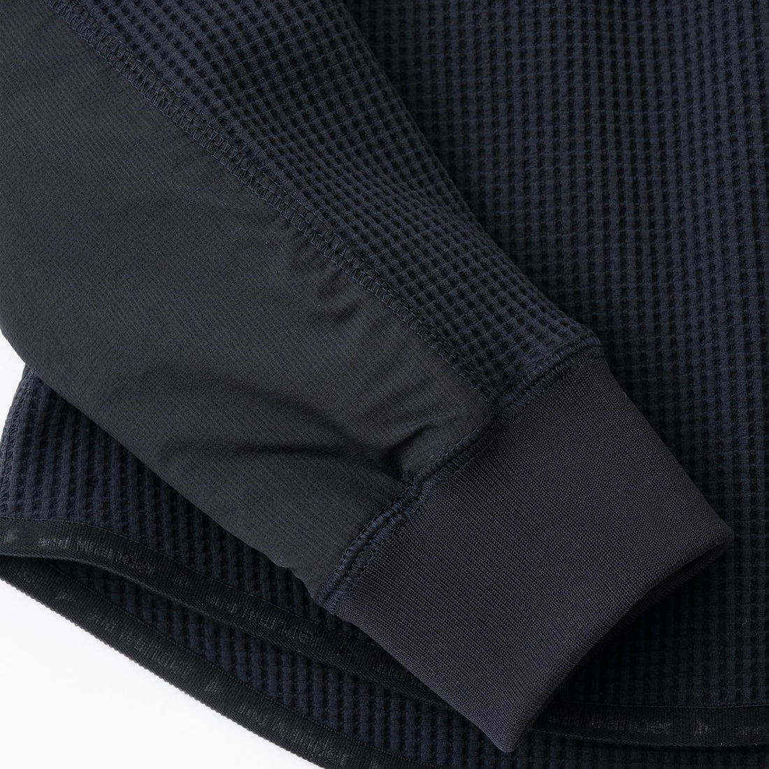And Wander Pe Waffle L/S Tee Black