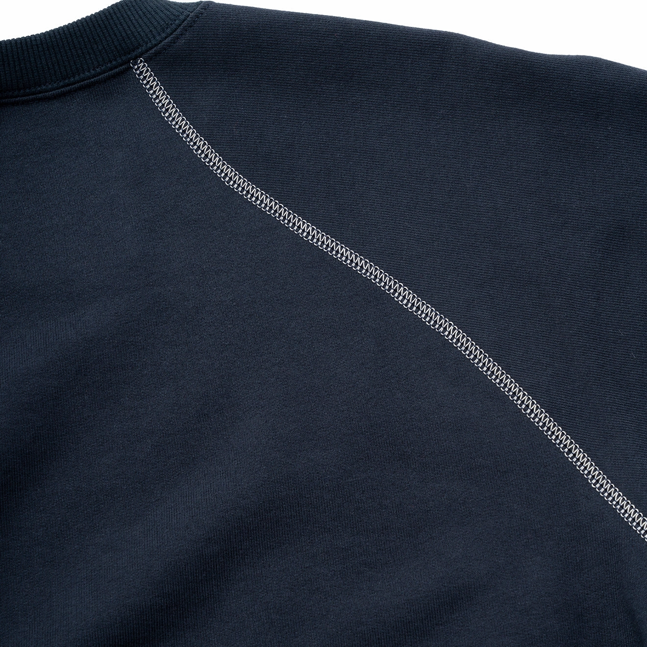And Wander x Maison Kitsune Cotton Sweatshirt Navy