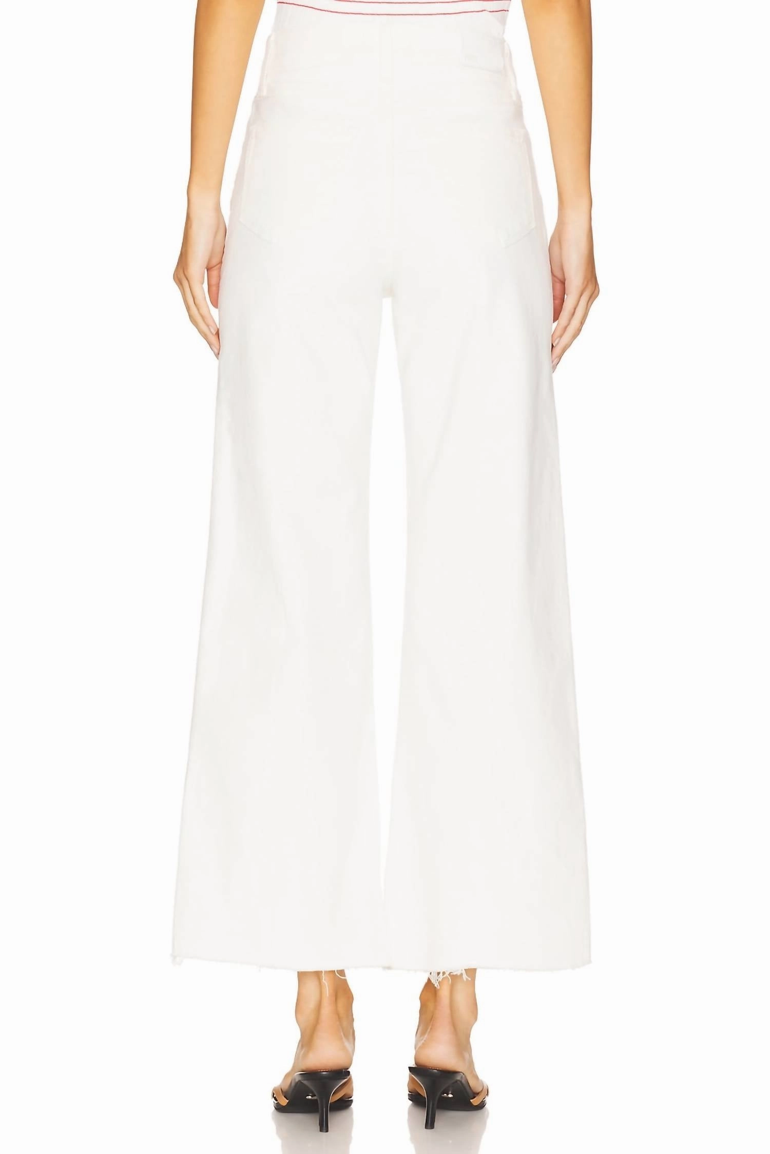 Anessa 29" Petite With Raw Hem Jean In Tonal Ecru