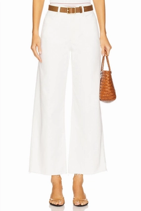 Anessa 29" Petite With Raw Hem Jean In Tonal Ecru womens linen pants discount
