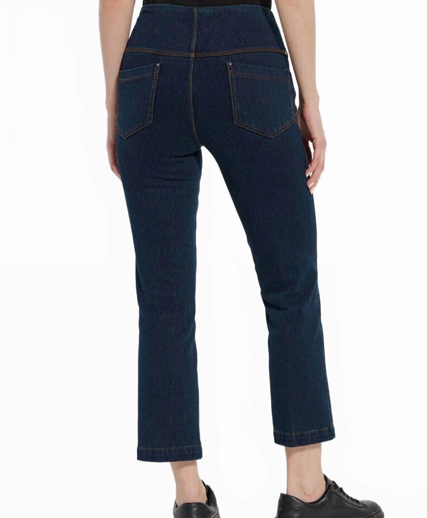 Ankle Denim Baby Bootcut Jeans In Indigo