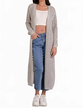 Annie Cardigan In Grey Tops Womens - peplum tops outlet