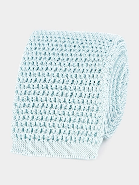 Aqua Knitted Tie Suits Mens - men's suits outlet