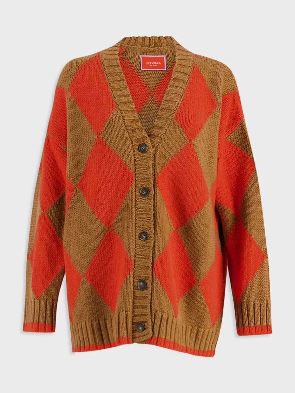 Argyle Alpaca Blend Cardigan Knitwear Womens - women's knitwear cheap