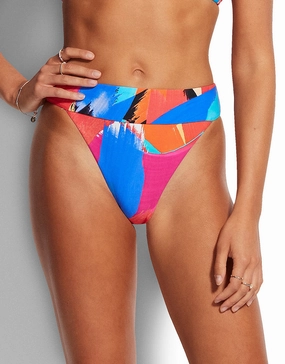 Arthouse Banded Hi Rise Bikini Pant - Chilli Red Swim Womens - swimsuits outlet