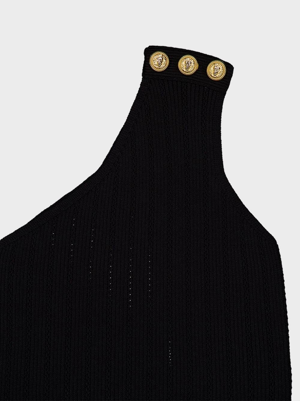 Asymmetric One-Shoulder Knit Top