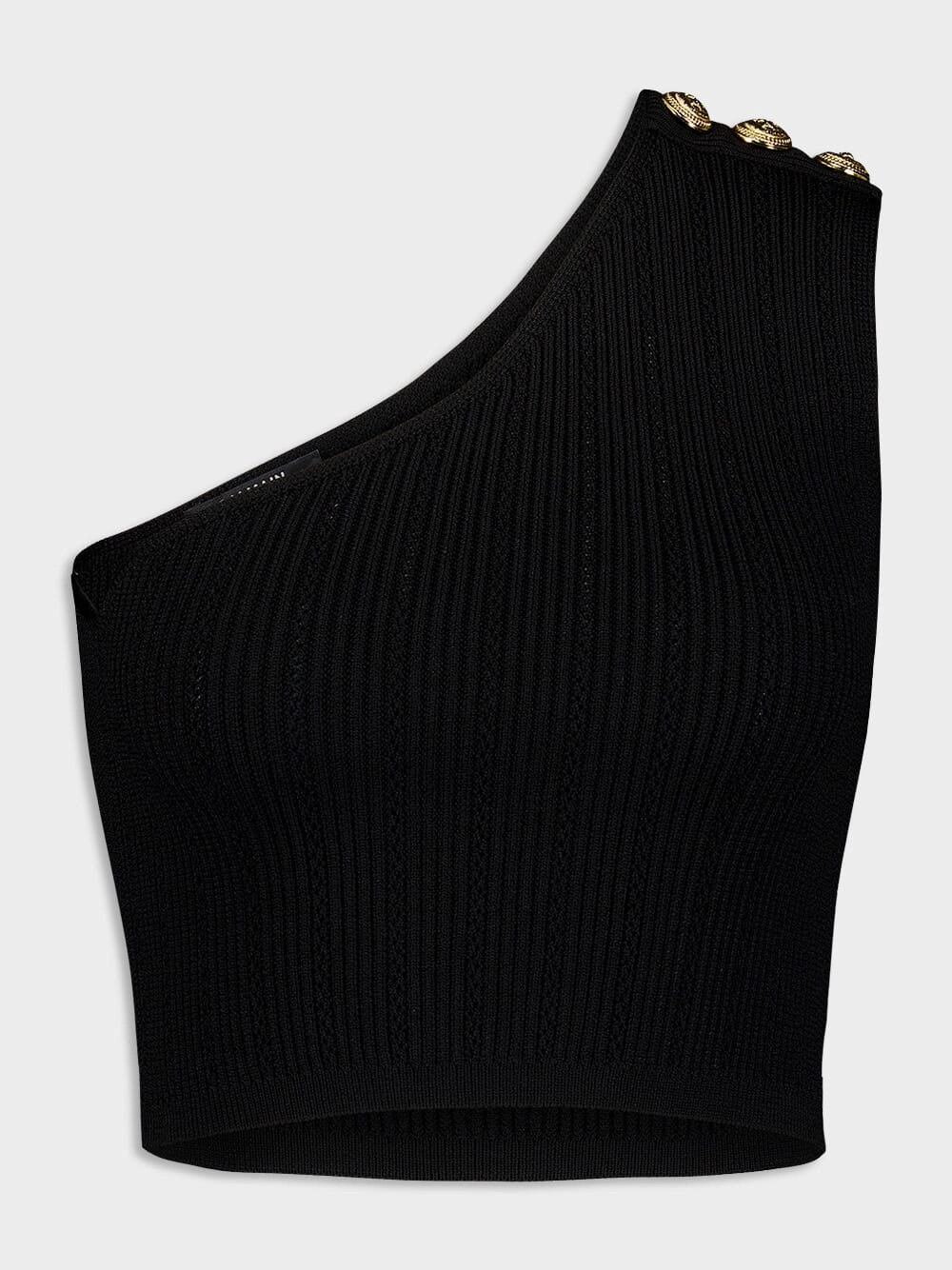 Asymmetric One-Shoulder Knit Top