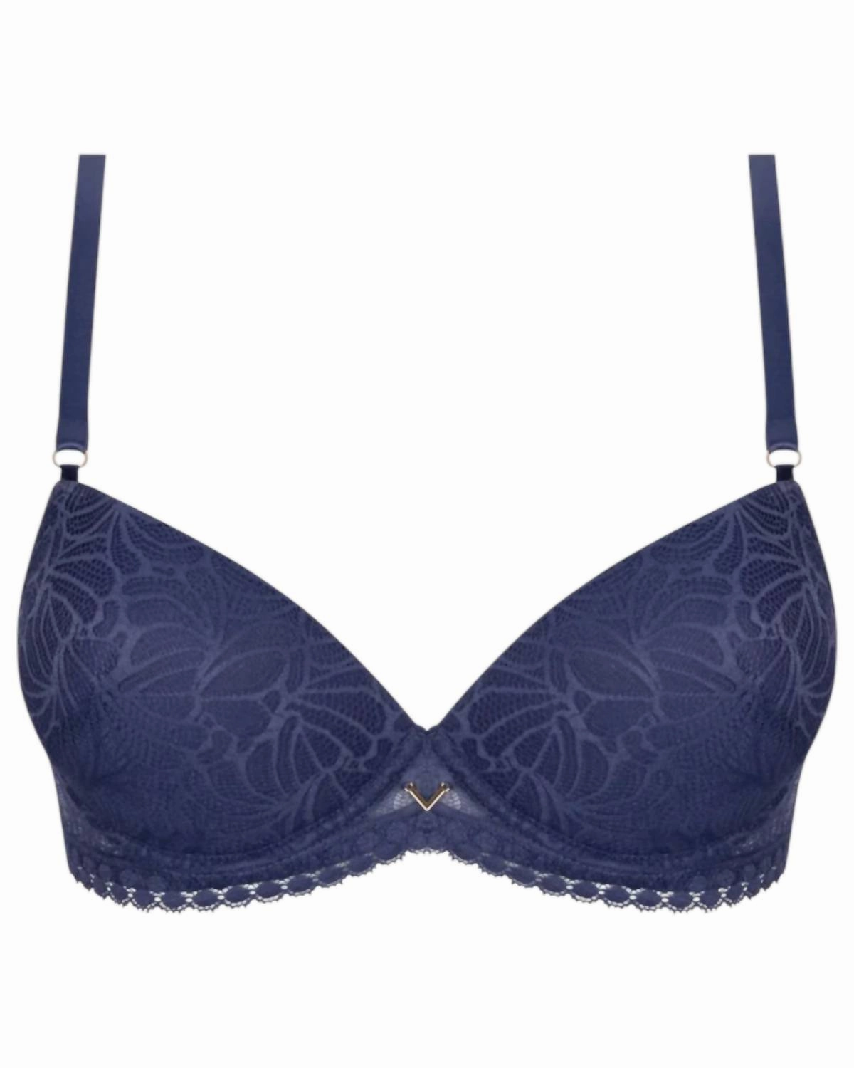 Atelier Seduction Contour Bra In Bleu Purple