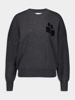 Atlee Intarsia-Knit Logo Jumper Knitwear Womens - women's knitwear cheap