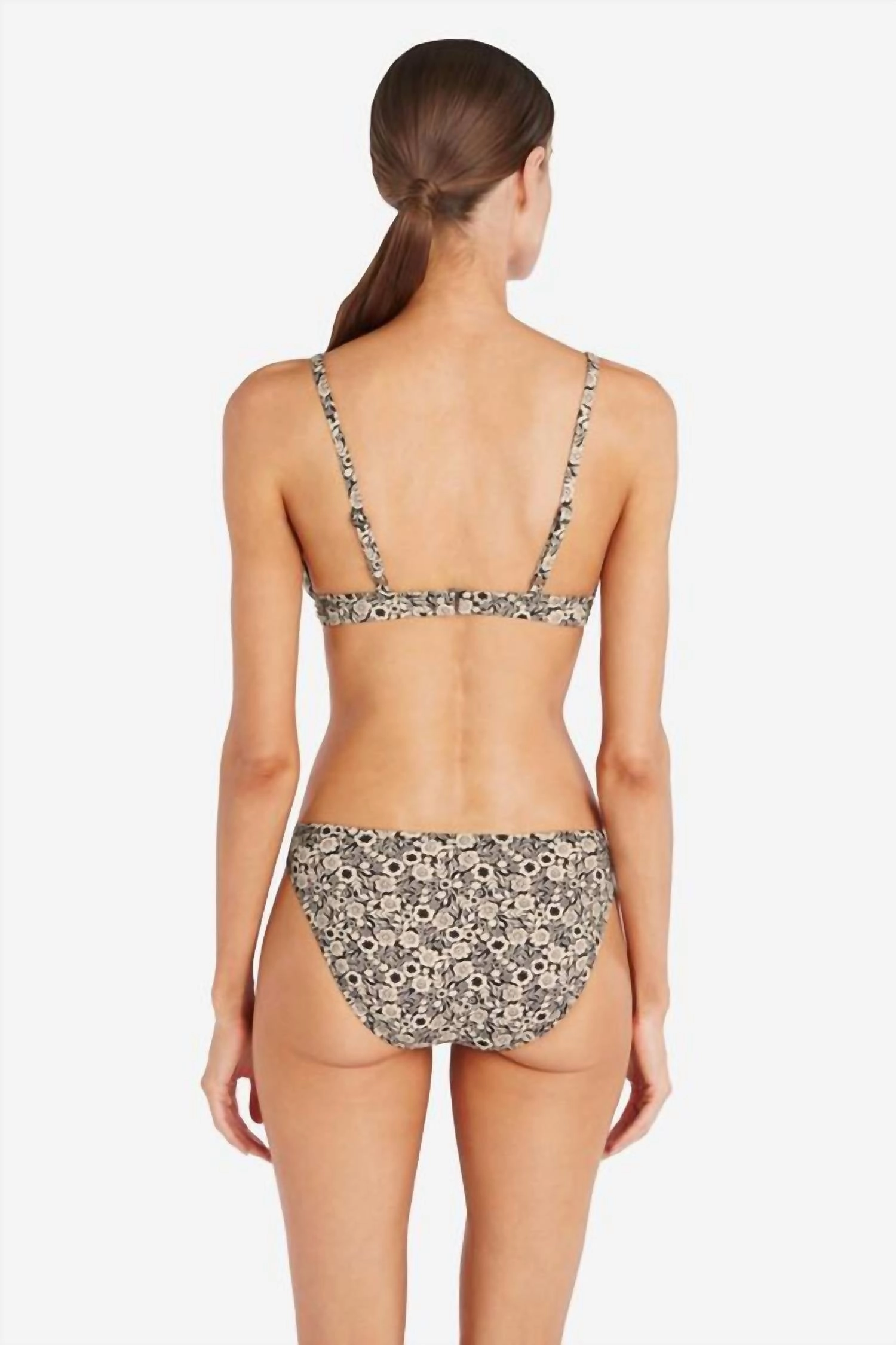 Aubrey Side Tie Bikini Bottom In Black